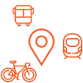 Icon für Karriereseite im Bereich Arbeitgeberattraktivität zum Thema Mobilität